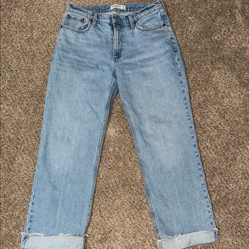 Abercrombie & Fitch Classic Blue Baggy Low Rise